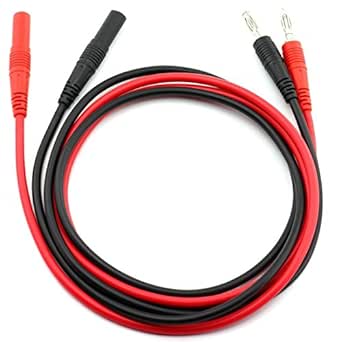 Câble D'extension De Test Avec Fiche Banane Mâle 18AWG 4mm Vers Fiche Banane Femelle
