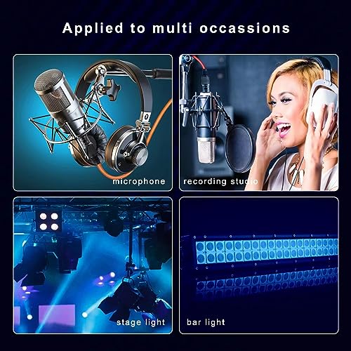 Image of XLR Cables, Microphone Cable 3ft 10 Pack, XLR Male to Female Gold-Plated 3-Pins 10 Color Cable, XLR Speaker Cable for Microphone, Mixer, Recording Studio- 3 Feet, 10 Pack