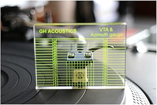Phonograph VTA VTA Azimuth Gauge Alignment Block Ruler VTA & Cartridge Azimuth Alignment Ruler LP Vinyl Record Player Measuring Phono Tonearm