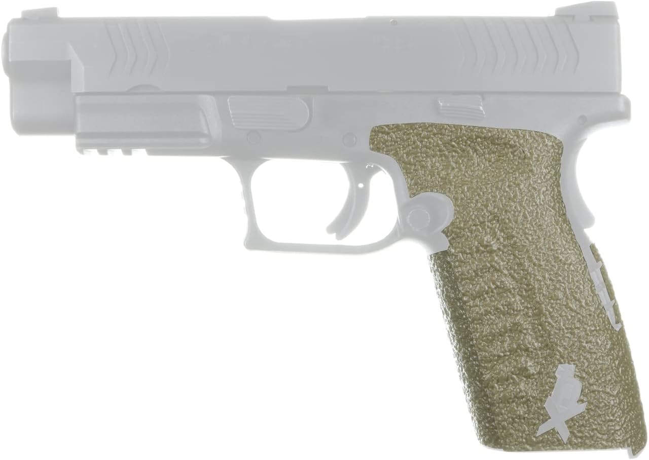 TALON GRIPS for Springfield XD(M) Full Size 9mm/.40 (Large Backstrap, Rubber-Moss)