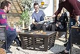 Aus robustem Stahl mit Bronze-Effekt, kann mit Holz oder Kohle verwendet werden.