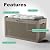 GGYI 70 GallonOutdoor Storage Box,Resin Deck Boxes Waterproof, IndoorOutdoor Bin for Package Delivery, Patio Cushions, Gardening Tools, Lockable, UV Resistant