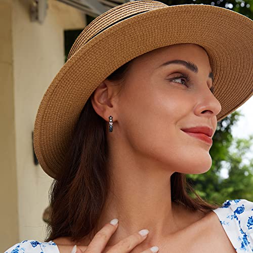 Heart Rainbow Hoop Earrings for Women 14k Gold plated Multicolor Cubic Zirconia Huggie Hoop Earrings with 925 Sterling Silver Post | 20mm2