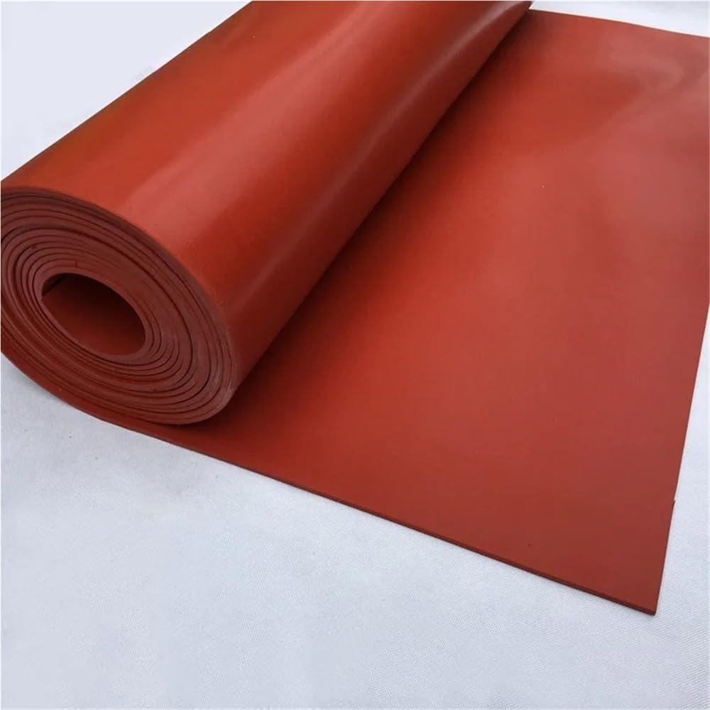 Cuscinetto sigillante in silicone 1 tappetino sottile in gomma siliconica, spessore mm-4 mm, pannello flessibile rosso 500 * 500 for laboratorio