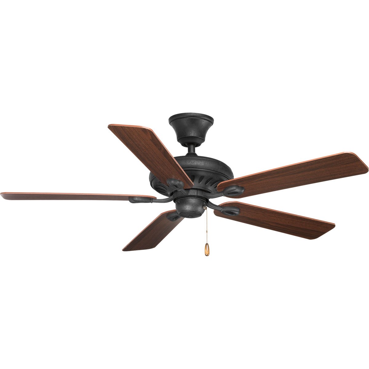 Progress LightingP2521-80 Protruding Mount, 5 Classic Blades Ceiling fan, Forged Black