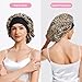 ZHENSILK 3PCS Silk Sleep Bonnet for Women, Large Satin Hair Caps with Elastic Band for Curly Hair and Frizz Control