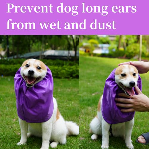2 Pcs Dog Shower Caps Waterproof Dog Ear Covers with Adjustable Strap Bathing Dogs Ears Protection for Bath Dog Ear Wrap Pets Shower Rain Water 2 Pcs Dog Shower Caps Waterproof Dog Ear Covers with Adjustable Strap Bathing Dogs Ears Protection for Bath Dog Ear Wrap Pets Shower Rain Water