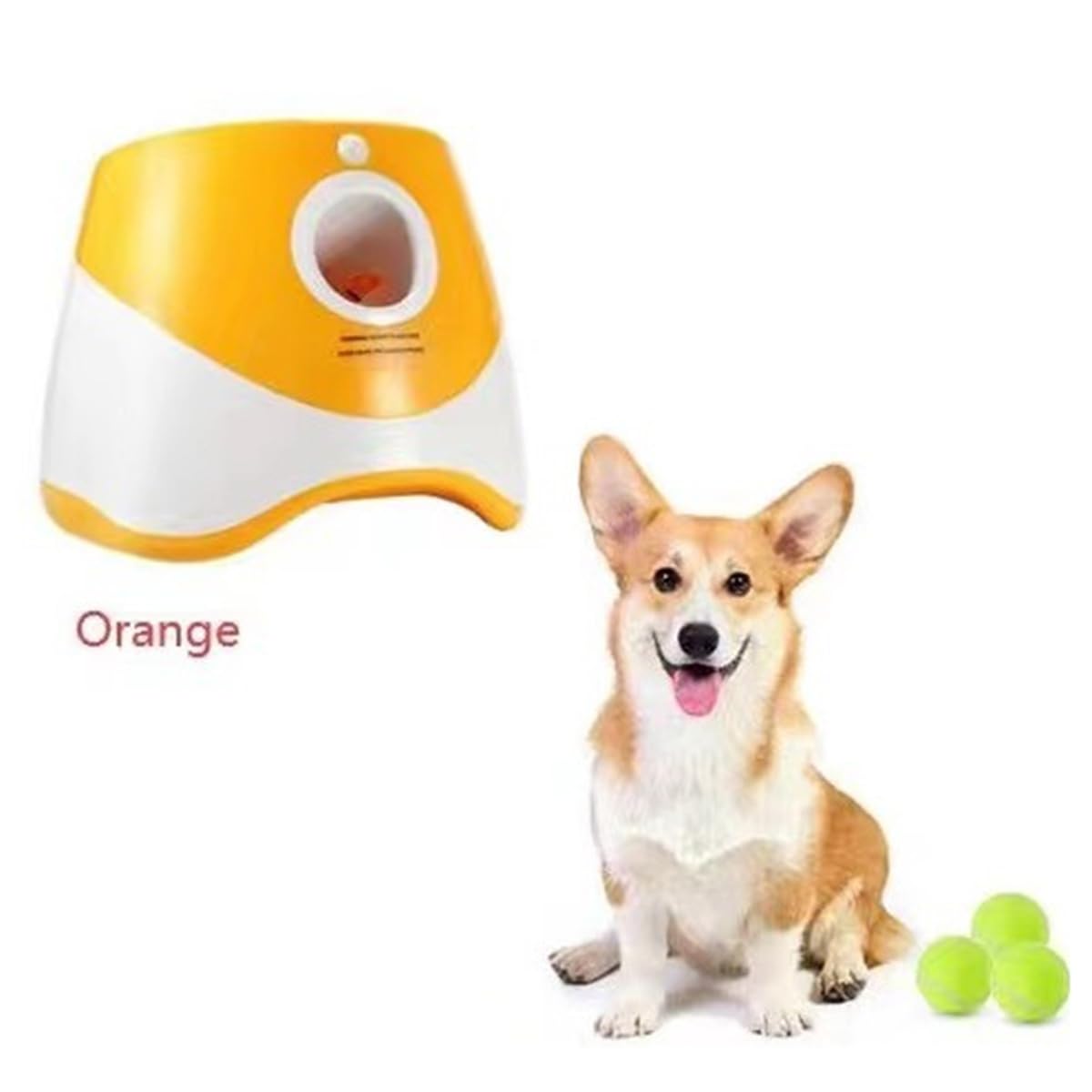 Automatischer Hundetenniswerfer Mini Haustier Verfolgungsspielzeug Wiederaufladbare Wurf-Pinballmaschine Interaktiver Spaß