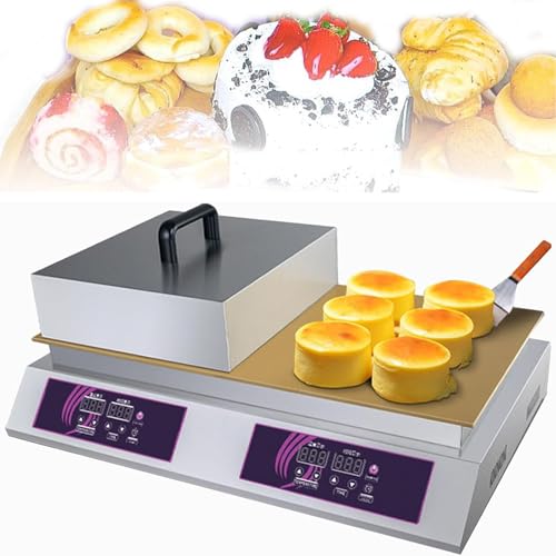 ZOLPINL Tostadora de gofres Comercial, máquina para Hacer gofres, máquina para Hacer soufflés Antiadherente, Control de Temperatura de 60-240 °C, fácil de Limpiar, para cocinas domésticas,