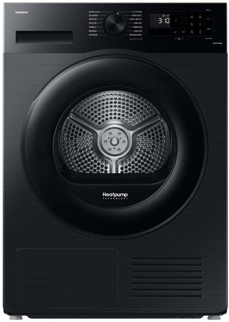 Samsung Series 5 DV80CGC0A0ABEU with OptimalDry and SmartThings, Heat Pump Tumble Dryer, 8kg