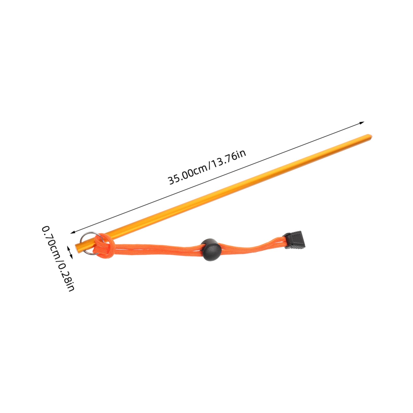 OSOLADY Aluminum Diving Stick Multi-Functional Scuba Diving Tool Lanyard Pressure Gauge for Underwater Safety