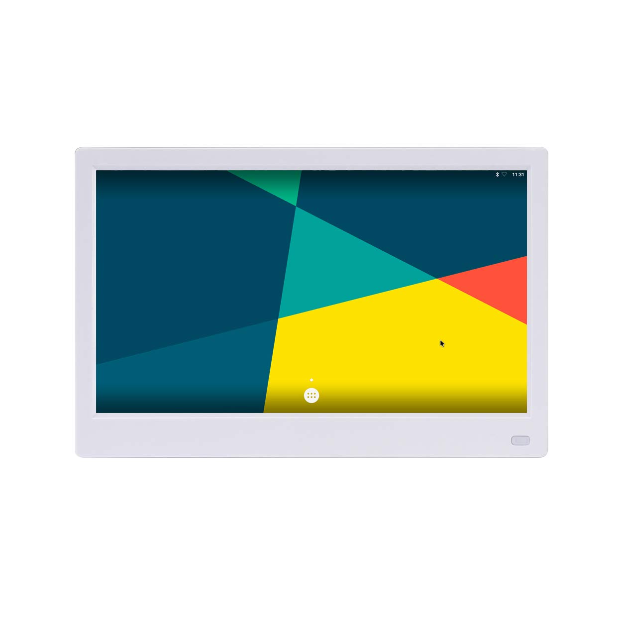 Photo Frame Ips Hard Screen Full View 15Inhd Digital 1920 * 1080 Electronic Photo Album Photo Video Advertising Machine (White 16G)