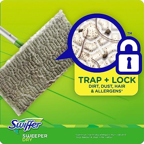 Swiffer Sweeper Dry Sweeping Pad, Multi Surface Refills For Dusters Floor Mop With Febreze Lavender Scent, 52 Count #TOP1