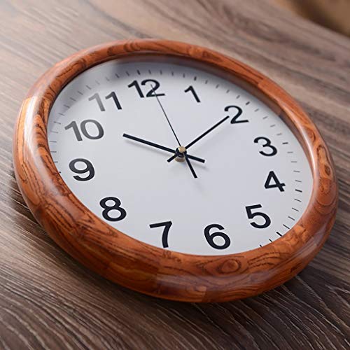 Estante de pared con reloj de cuarzo en madera noble de diseño artesanal