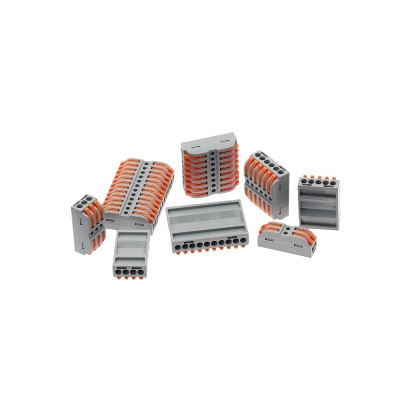 Connettore di cablaggio rapido da 2-12 pin Cavo di cablaggio splitter universale Push-in Can Combinato Morsettiera for casa 223(8P,20pcs)
