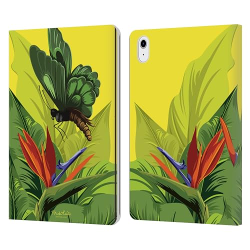 Étui portefeuille cuir Apple iPad Air 11 2024 Frida Kahlo papillon