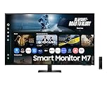 Samsung 43 Inch M70F 4K UHD Smart Monitor Vision Ai| 3940x2160| Smart TV Apps| VA Display| Alexa Built-in| HDMI| USB-C| WiFi| Bluetooth| SmartThings Hub| Built in Speakers