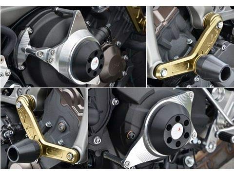 アグラス レーシングスライダー 4点セット エンジンハンガータイプ + クラッチ + ジェネレーター  ジュラコン:ブラック エンジンハンガータイプφ60 MT-09 342-273-018B