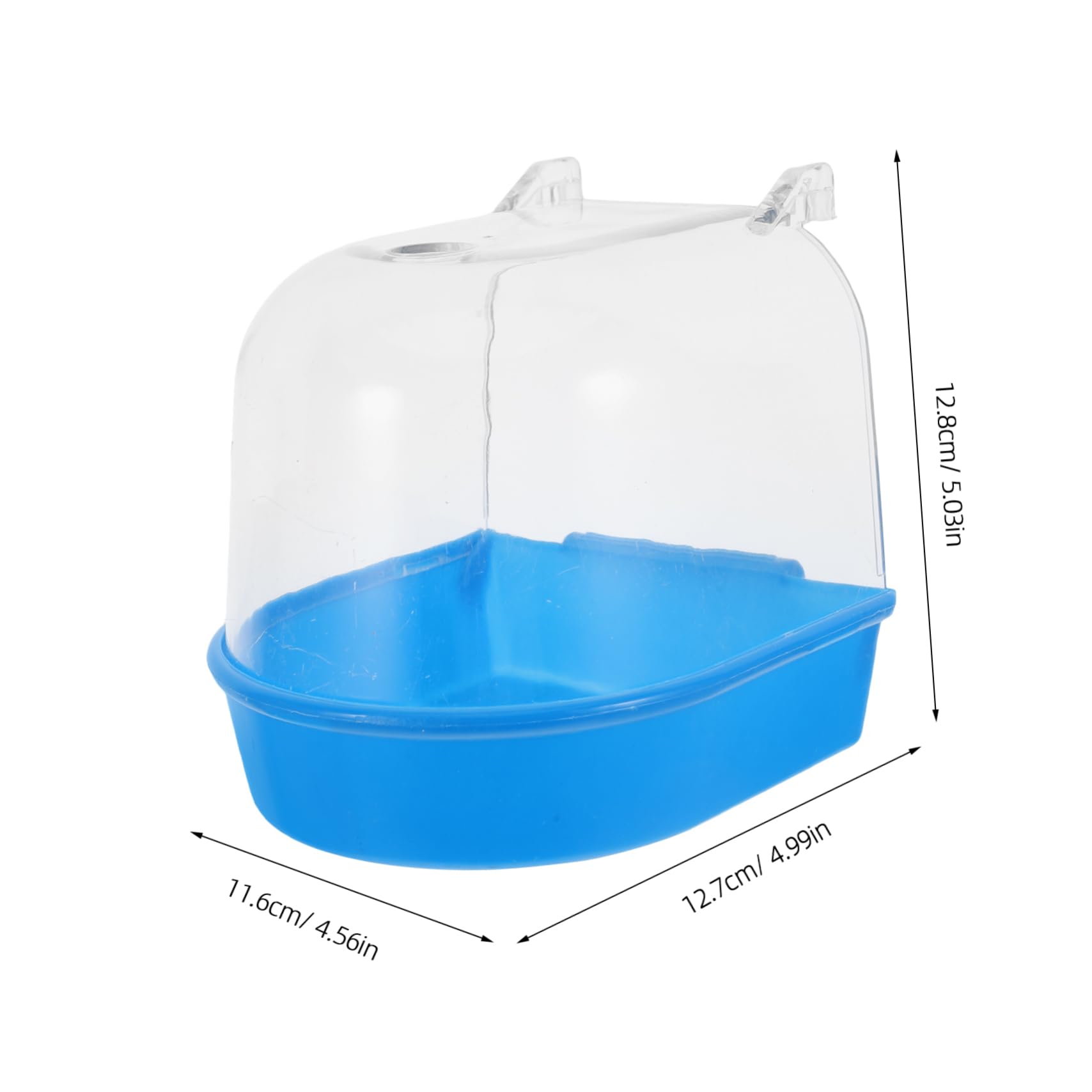 SUPVOX Parrot Bathtub Bird Bath for Bird Cage Hanging Bird Bathtub Shower Bowl Parakeet Cage Bird Bath Parakeet Bath Birds Bath for Bird Cage Bird Bath for Cage Budgie Abs