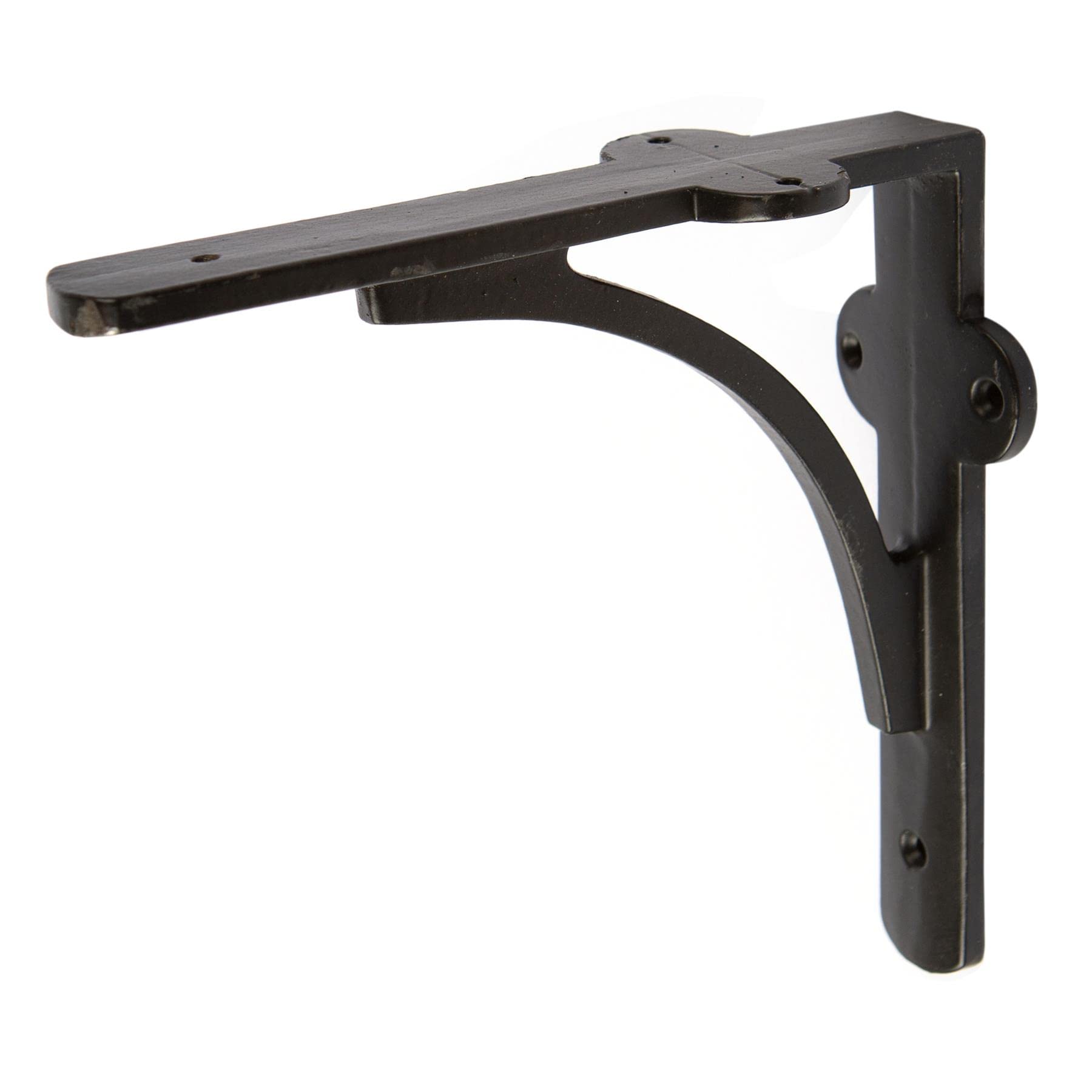 Hammer & Tongs Black 150Mm Curved Iron Shelf Bracket