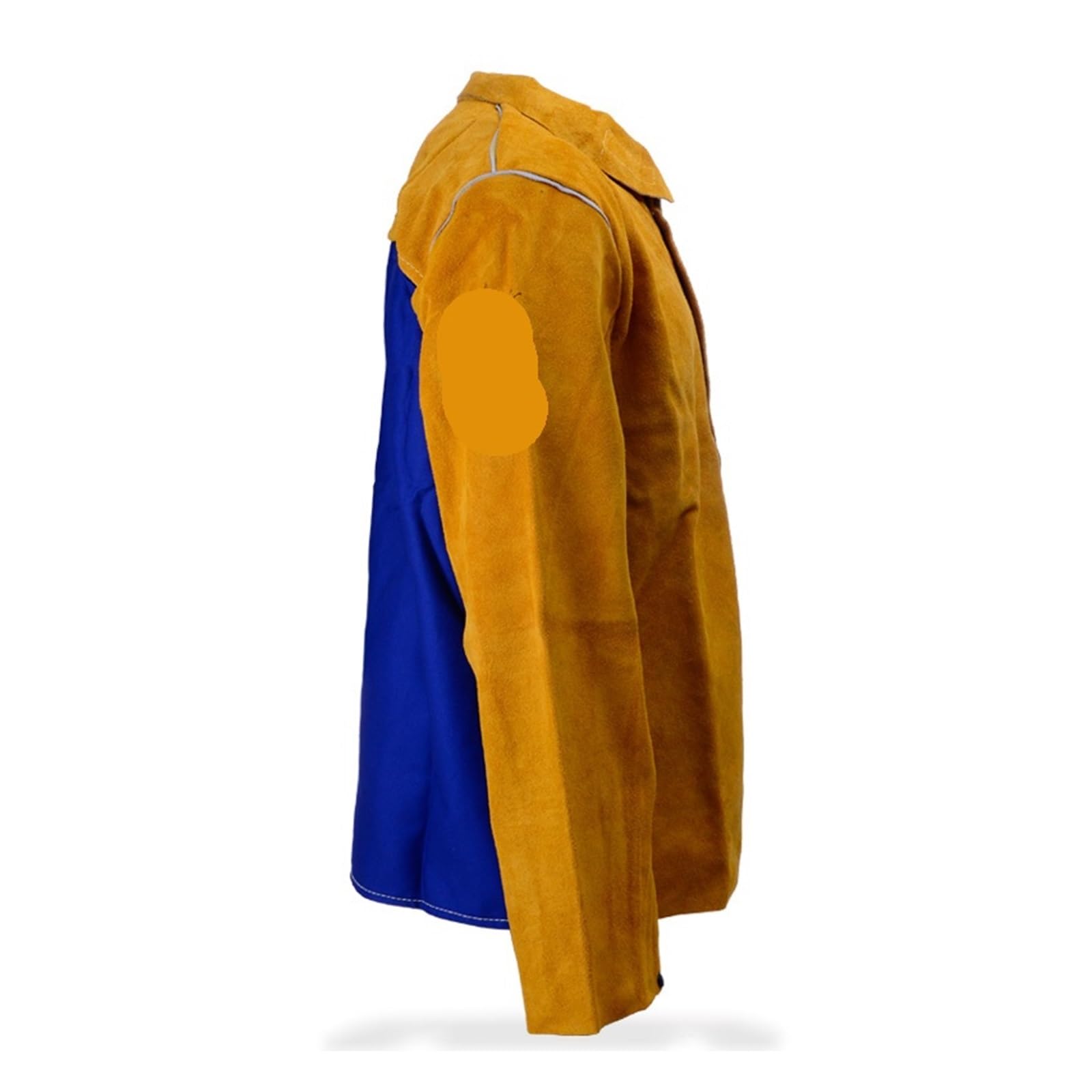 Cotton Welder Clothing Cow Leather Pants Apron Sparks Fire Proof Trousers Coverall Flame Retardant Arc Flash Welding Jackets(44-2530,XXL)