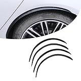 cueclue Pack-4 Car Fender Trim Strip, 28' Arch Wheel Header Protection Anti-scratch Pad, Universal for Most Car Wheel Header Protector (Carbon Fiber Black)