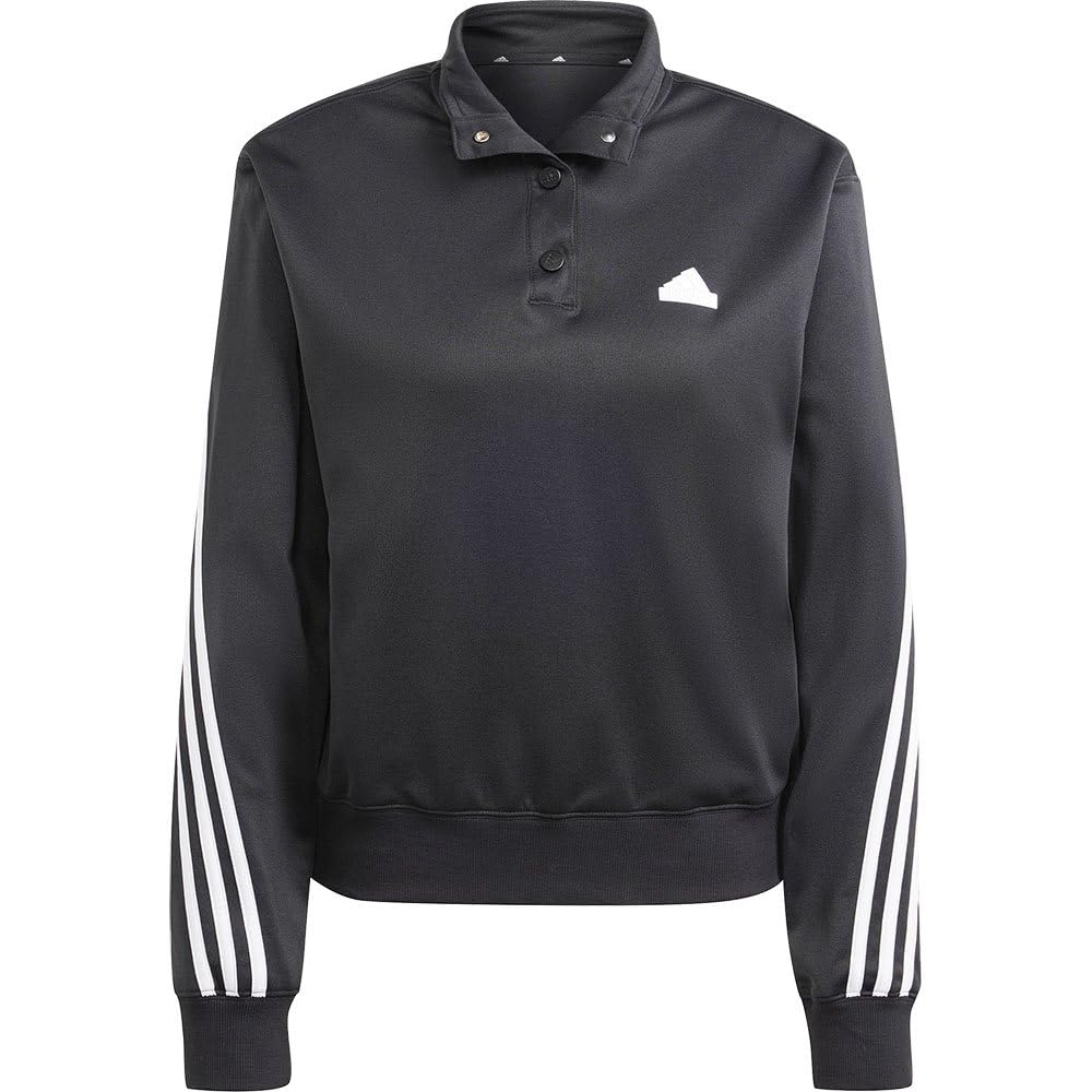 adidas Women Giacca da Allenamento Iconic Wrapping 3-Stripes Snap