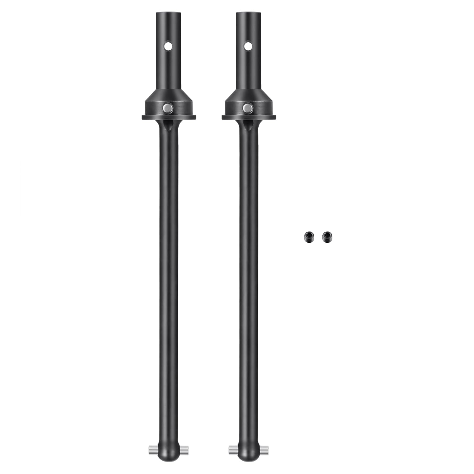 SWX 4PCS Front & Rear Drive Shaft Harden Steel Compelet RC Front Rear CVD Driveshaft Compatible with Arrma 1/7 Mojave 6S EXB Felony Infraction RC Truck Car Upgrades Part