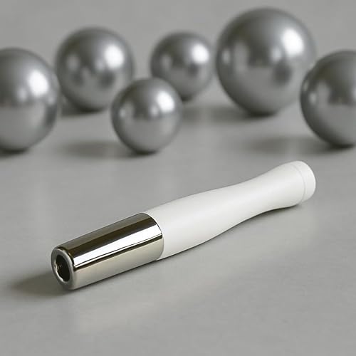 Miniatura 2 de Denicotea Soporte para cigarrillos de 3.031 in, punta blanca plateada, compatible con filtros de 0.354 in
