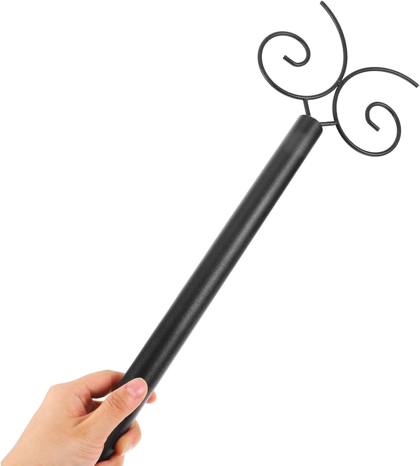 DOITOOL Outdoor String Light Poles 40cm Hanging Pole Set for Patio Garden Fence with Bird Feeder Holder Hanger for Backyard and Deck Lighting