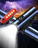 Bike Lights for Night Riding, 4000 Lumen Super Bright Bicycle Light Front and Rear, USB Rechargeable Bike Headlight Set, Bicycle Headlight Cycling Accessories for Adults Kids Men Women Road Mountain