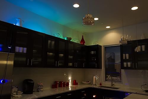 Miniatura 9 de Enbrighten Luces LED de jardín de alta calidad, 12 luces pequeñas de paisaje, cable de 22 pies más cable de 22 pies, cambio de color, control