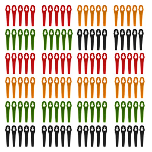 120 Stück Rasentrimmer-Klingen,Rasentrimmer Zubehör, Kunststoff Rasenmäherklinge Ersatzmesser für Akku-Rasentrimmer ART 23-18Li Art 26