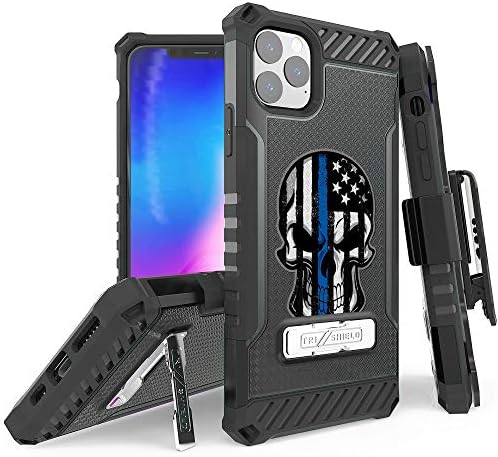 BEYOND CELL Tri-Shield Phone Case Compatible with iPhone 11 Pro Max 6.5” only, Military Grade Drop Tested, Shockpoof High Impact Rugged Armor Cover with Metak Kickstand, Belt Clip Holster