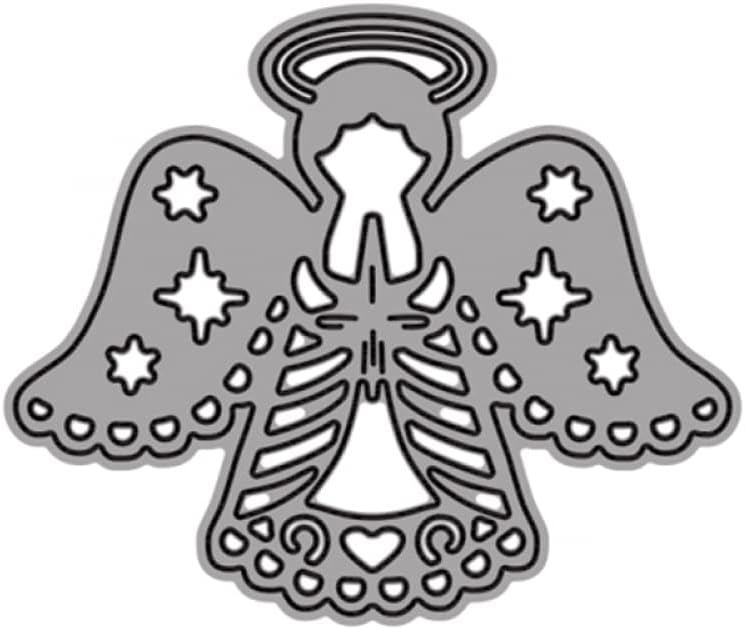 3 pcs Christmas Peace Love Angels Hope Heart Easter Halloween Blessing You Metal Cutting Dies Die-Cutting for Scrapbooking Embossing Craft Cardmaking Album Gift Cards Decoration Greetings Angel Art