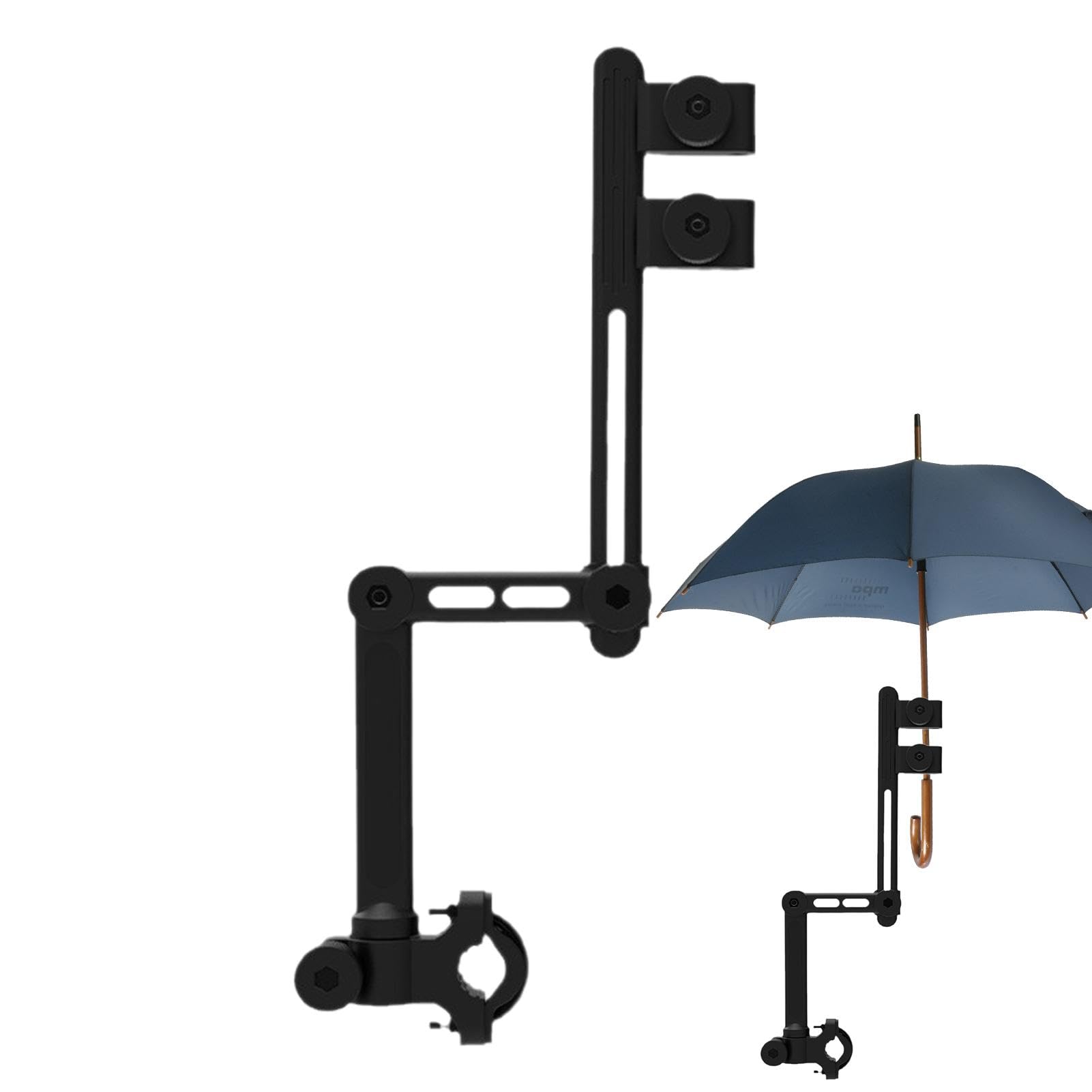 Ombrello Parasole Passeggino Universale - Regolabile 360°, UPF50, Con Clip - Per Sole E Pioggia - Foto 7