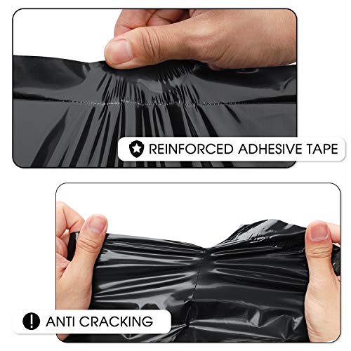 Image of Metronic Large Poly Mailers 19x24 50PCS, Shipping Bags Envelopes Mailers with Self Adhesive Waterproof and Tear-Proof Postal Bags, Black