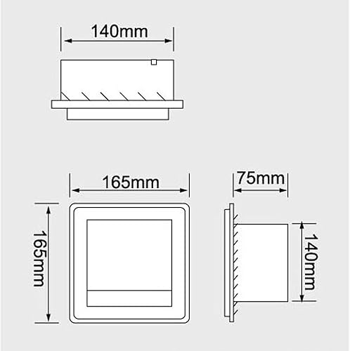 Miniatura 4 de LUANT Soporte de papel empotrado para almacenamiento de baño, soporte para papel higiénico, acero inoxidable, cromo pulido
