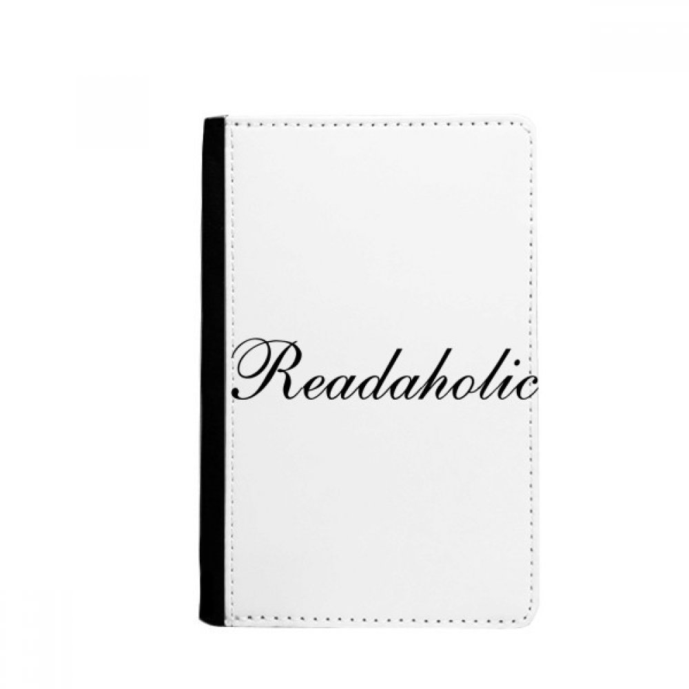 Stylish Word Readaholic Passport Holder Notecase Burse Wallet Cover Card Purse