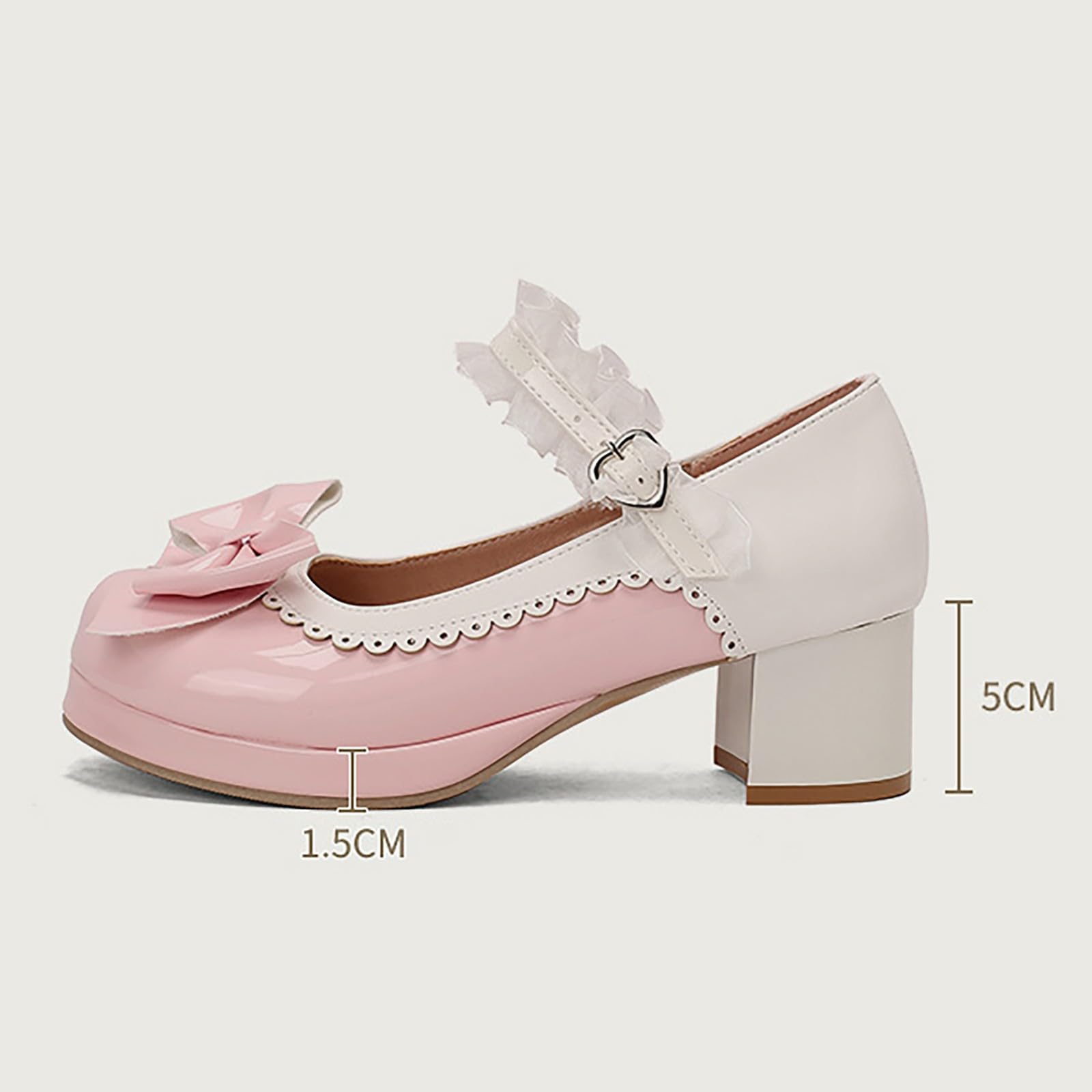 Dirndl Schuhe Bequem,Schuhe Absatz Damen Mary Jane Schuhe Mit Schleife Spitzenbesatz FüR Damen