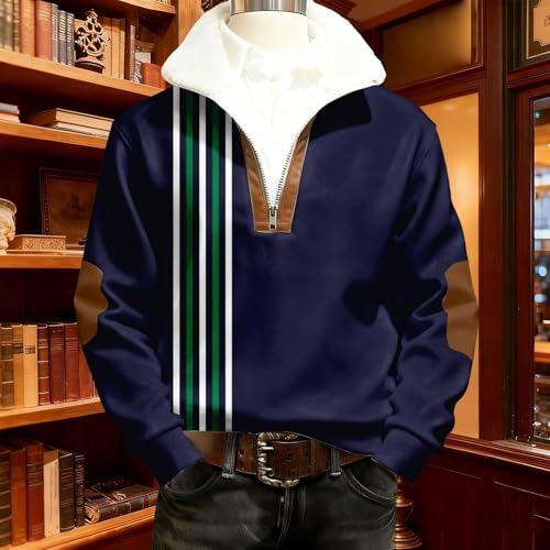 Pull col rond homme classique en maille confortable à manches longues - 3