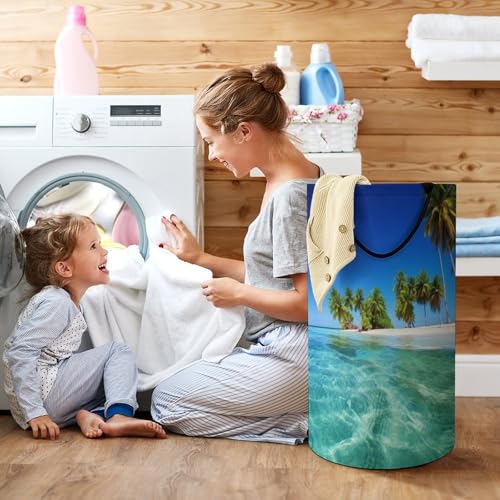 Panier à linge imperméable pliable grand format pour chambre et bain - 8