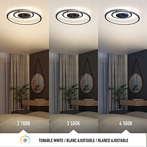 Artika Salto 15W LED Modern Swirl Flush Mount Ceiling Light Fixture, Chrome - Ideal for Bedroom, Hallway, Kitchen - 1000 Lumens, 2700 Kelvin, No Bulb Required by artika - Image 7