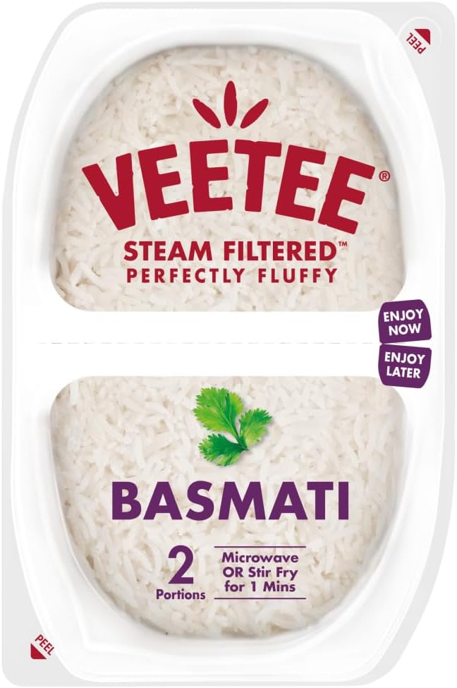 Steamed Basmati, 2 x 125g