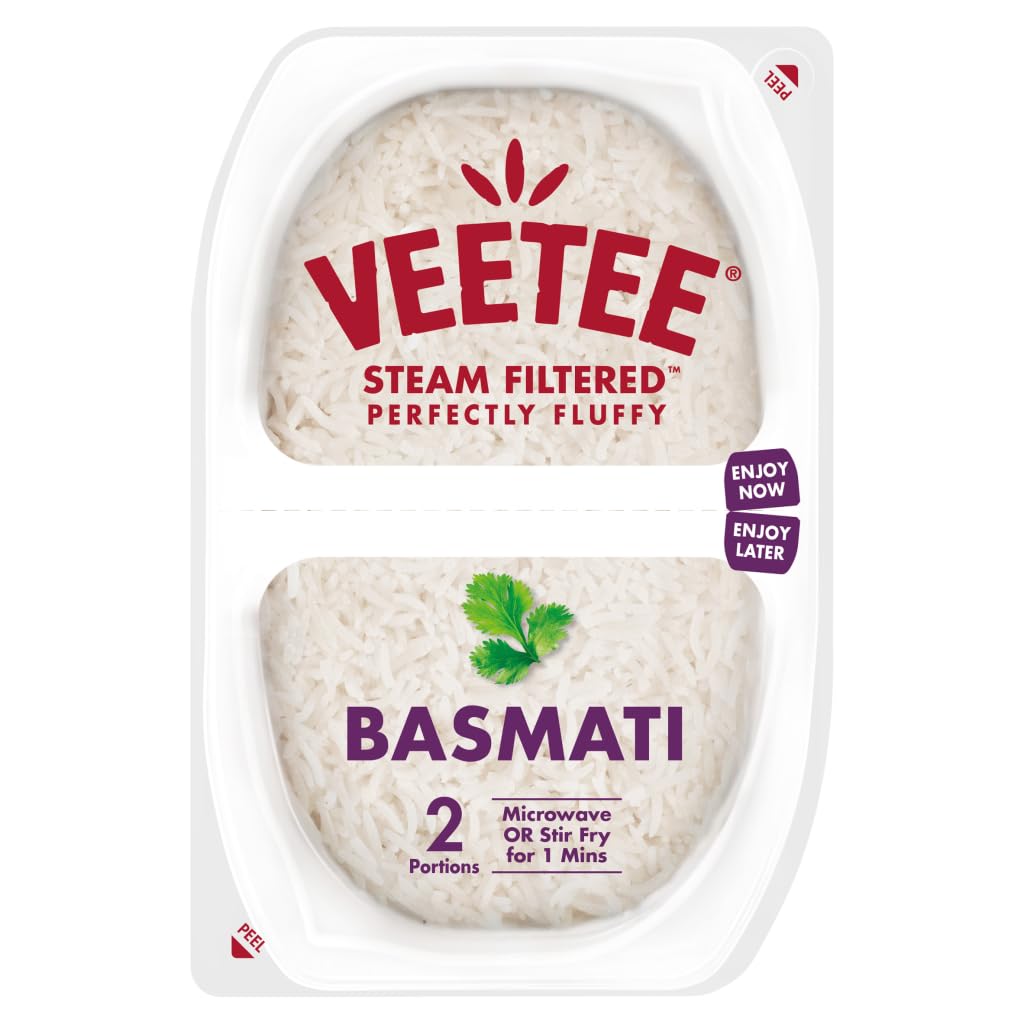 Veetee Steamed Basmati, 2 x 125g