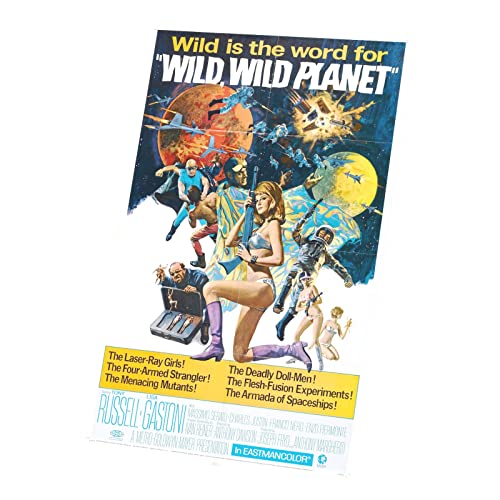 Affiche Anglaise Wild Wild Planet Rétro pour Sublimer la Décoration de Votre Salon Cinéma