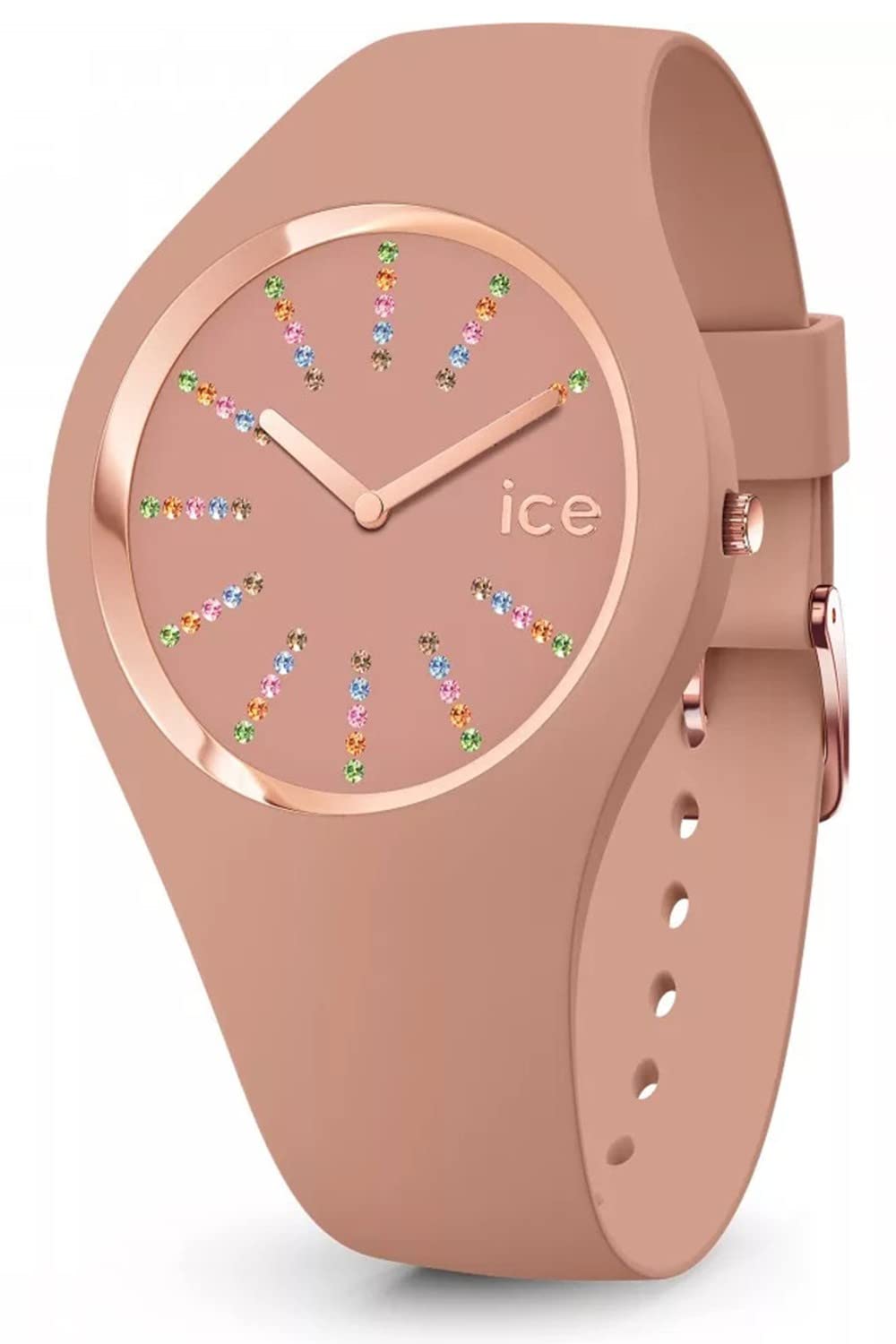 ICE-WATCHCosmos Womens Analog Japanese Quartz Watch with Silicone Bracelet IC021045, Brown, Quartz Watch