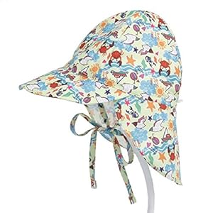 Boomly Baby Zonnehoed voor kinderen, UV50 + bescherming voor de zomer, vissen, strandhoed, opvouwbaar, Beach Cap met…