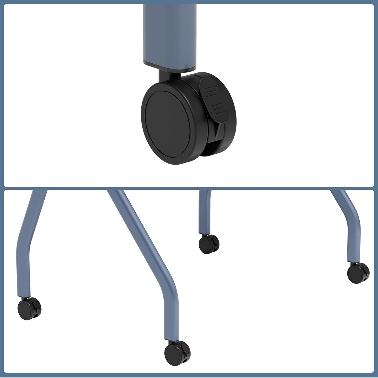 Smart Board Stand for Interactive Whiteboard 55"-65", Whiteboard Portable Cart with 4 Lockable Wheels for The Modern Office School Classroom Home, Stable, Easy to Install and Move