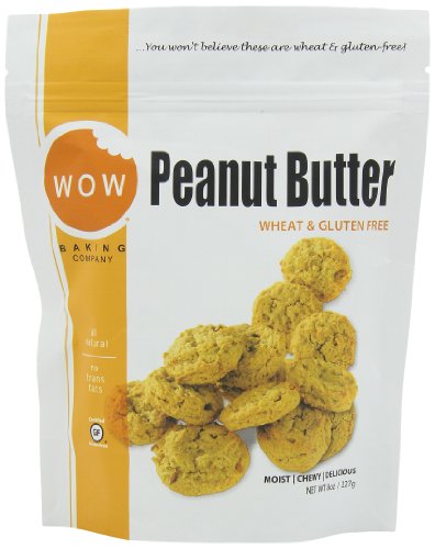 WOW BAKING COMPANY Cookies, Peanut Butter, 8-Ounce (Pack of 6)